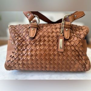 Cole Haan Basket Weave Satchel Purse